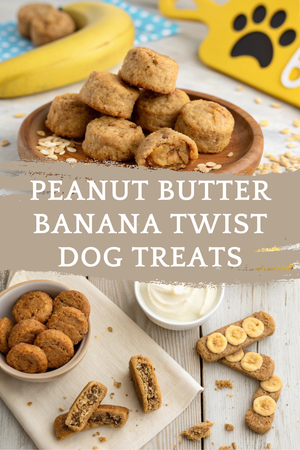 Peanut Butter Banana Twist Dog Treats: A Healthy Snack for Your Pup
