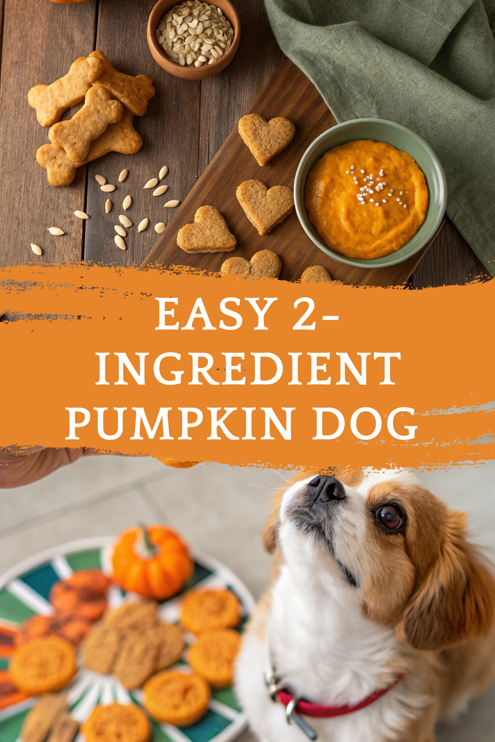 Easy 2-Ingredient Pumpkin Dog Treats for All Dogs