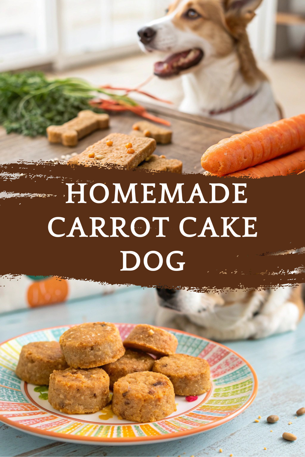 Delicious Homemade Carrot Cake Dog Treats