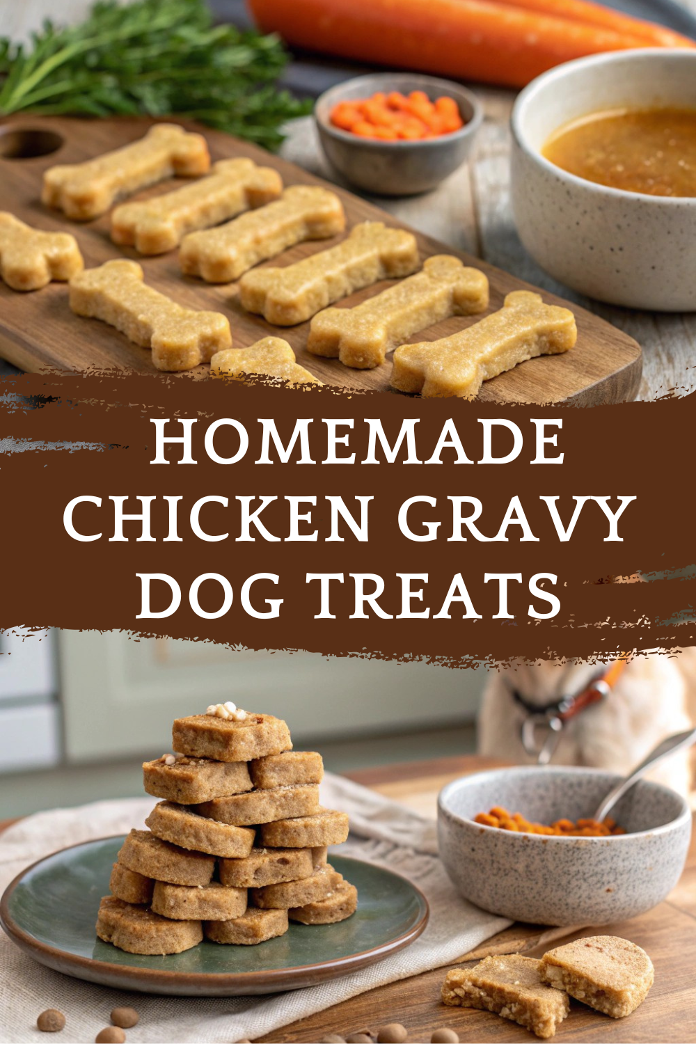 Delicious Homemade Chicken Gravy Dog Treats