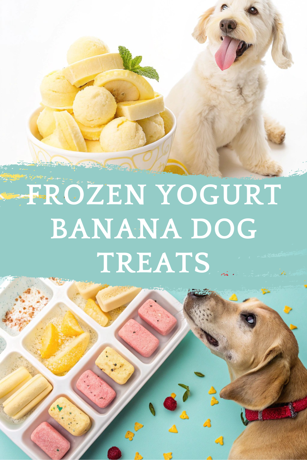 Frozen Yogurt Banana Dog Treats
