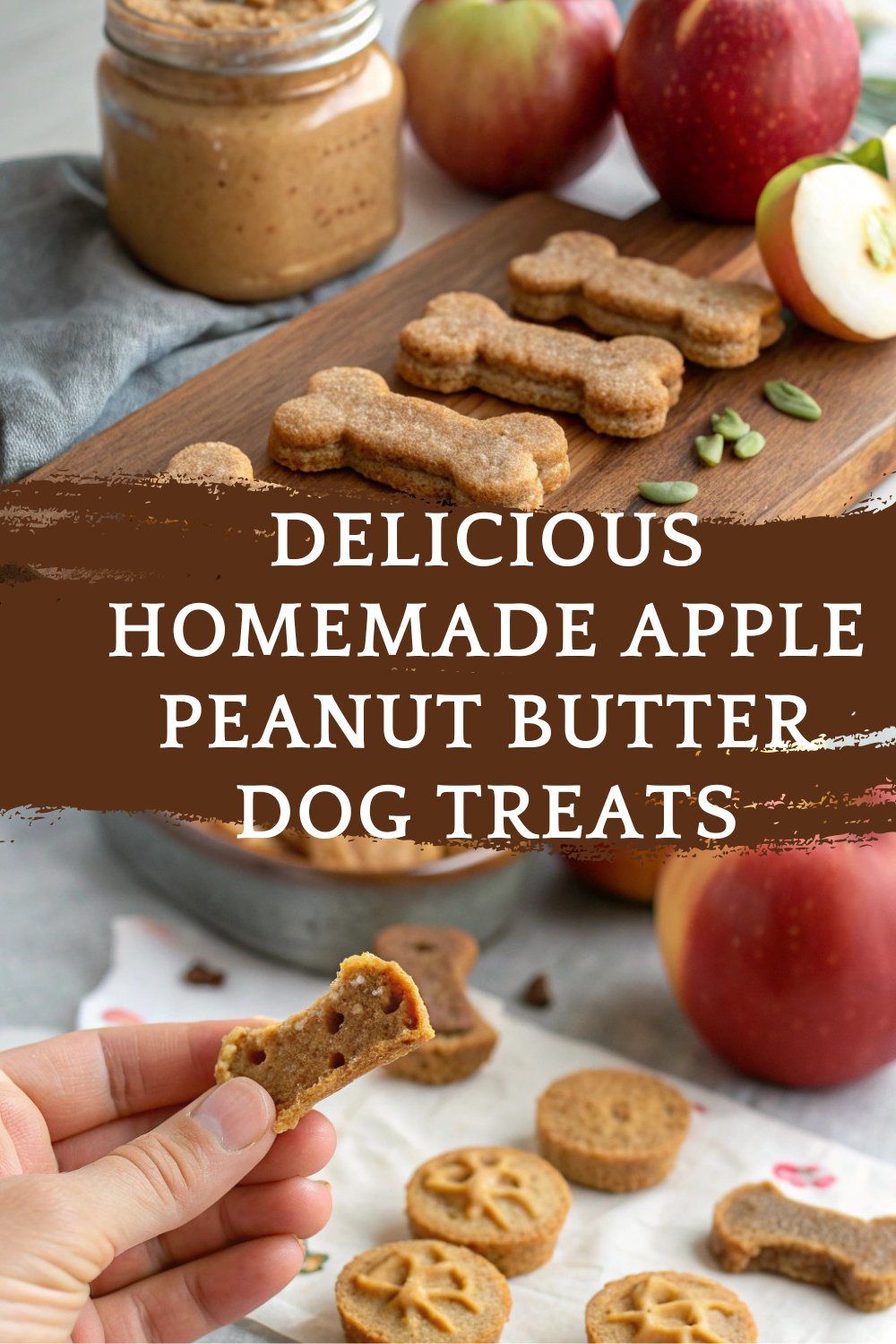 Delicious Homemade Apple Peanut Butter Dog Treats