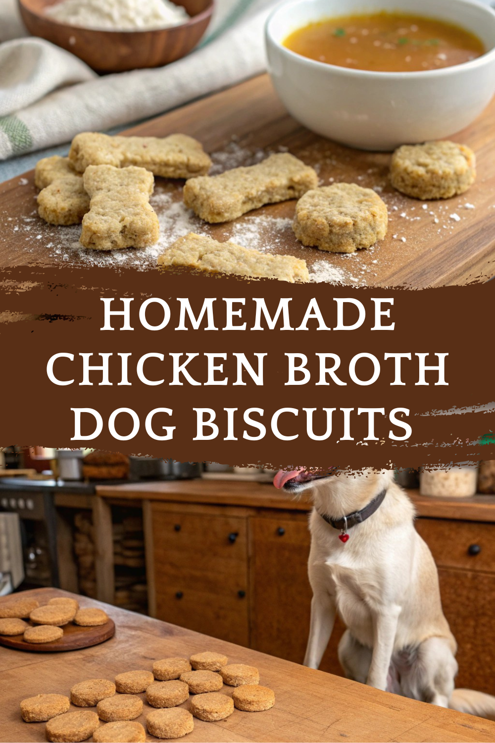 Homemade Chicken Broth Dog Biscuits – Crunchy & Tasty Treats