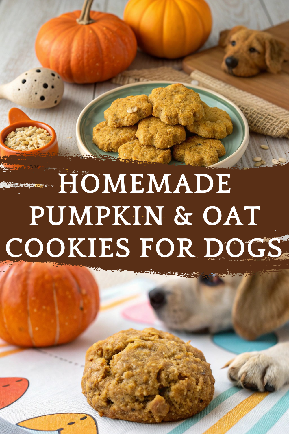 Homemade Pumpkin & Oat Cookies for Dogs – Healthy Treats for Your Pup