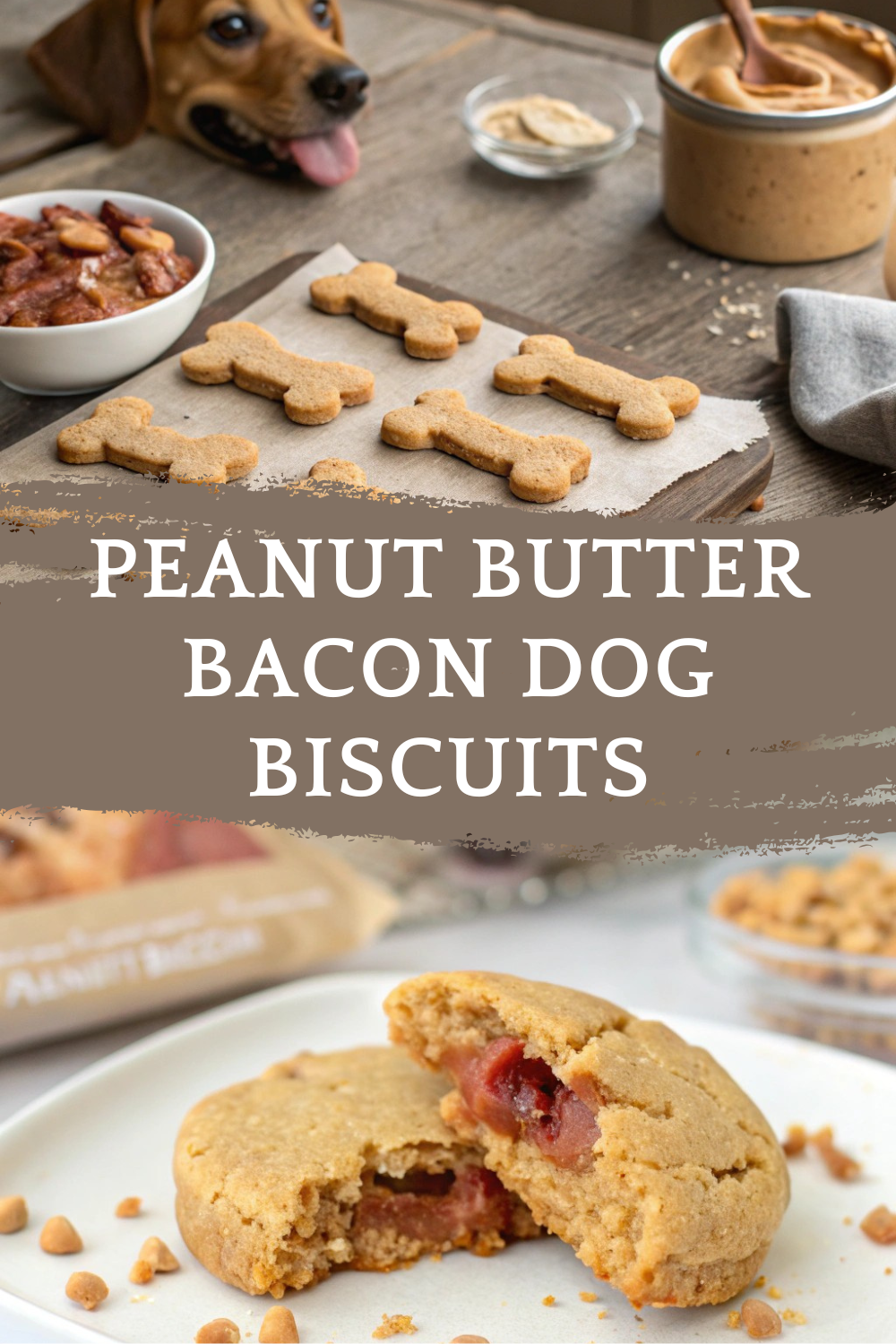Peanut Butter Bacon Dog Biscuits: A Tasty Treat for Your Pup