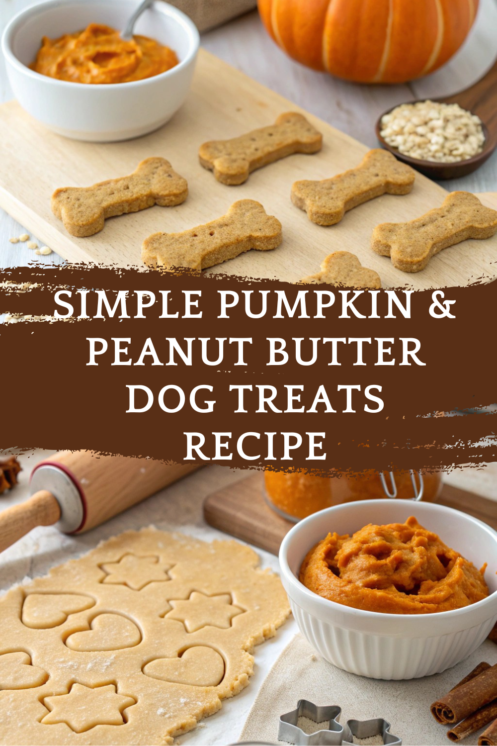 Simple Pumpkin & Peanut Butter Dog Treats Recipe