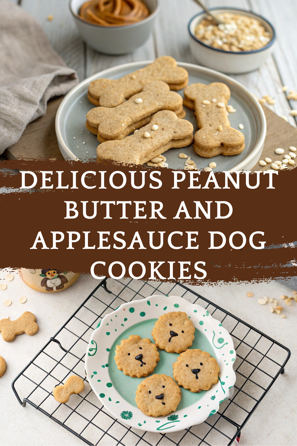 Delicious Peanut Butter and Applesauce Dog Cookies