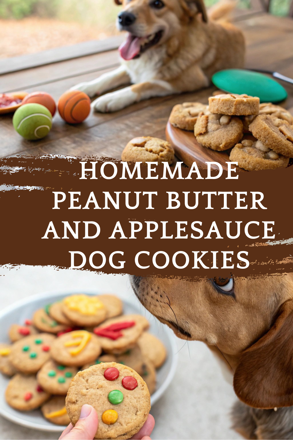 Homemade Peanut Butter and Applesauce Dog Cookies