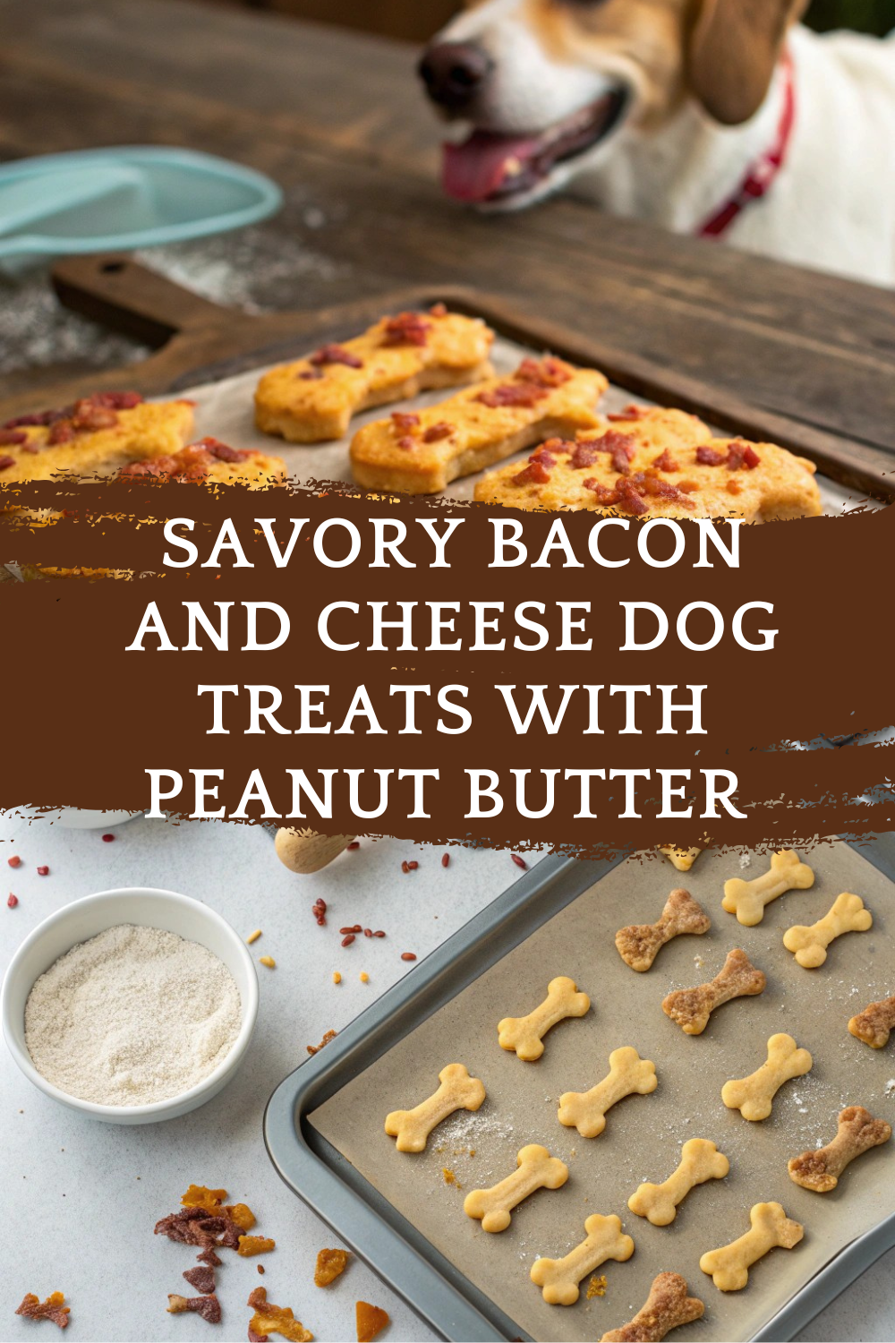 Savory Bacon and Cheese Dog Treats with Peanut Butter and Banana
