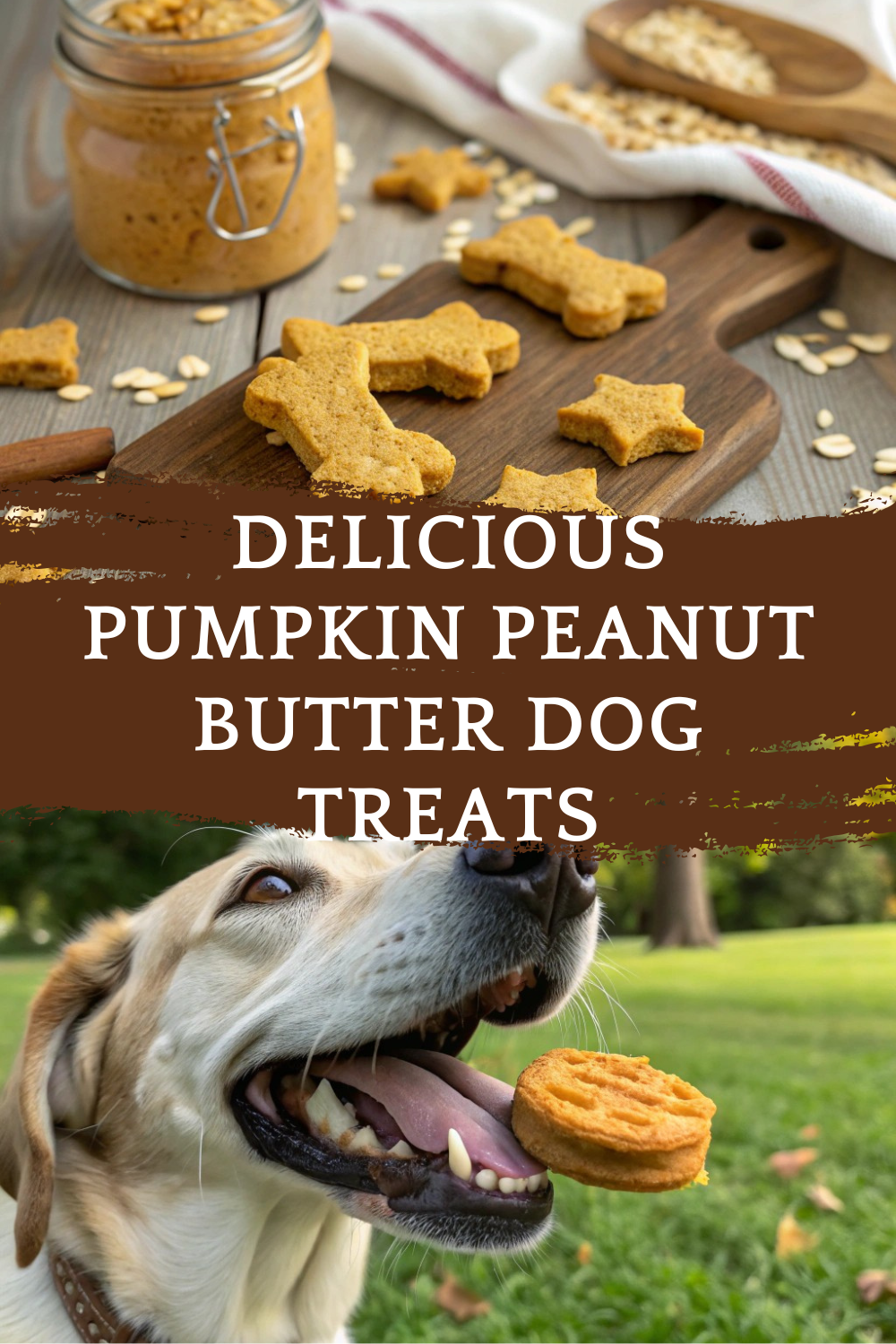 Delicious Pumpkin Peanut Butter Dog Treats